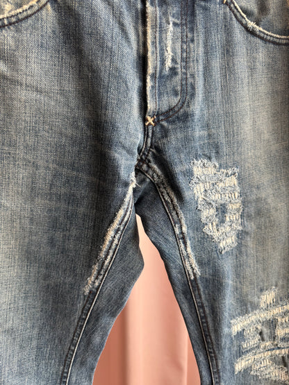 Dolce & Gabbana Distressed Mid Wash Denim