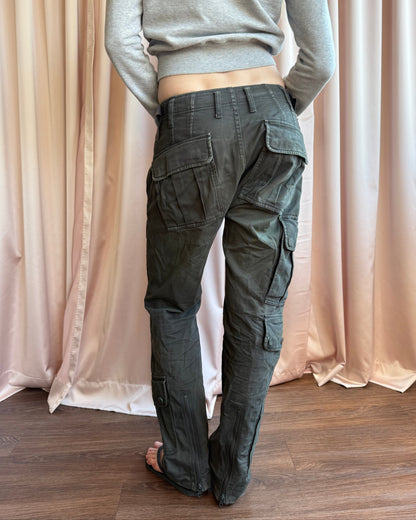 Diesel Low Rise Faded Military Cargo Pants
