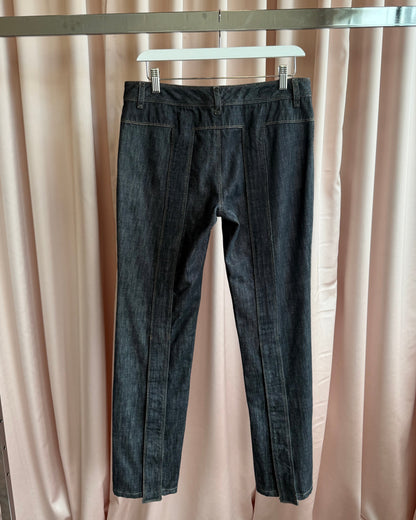 Gucci S/S 2003 Snap Back Dark Wash Slim Cut Denim