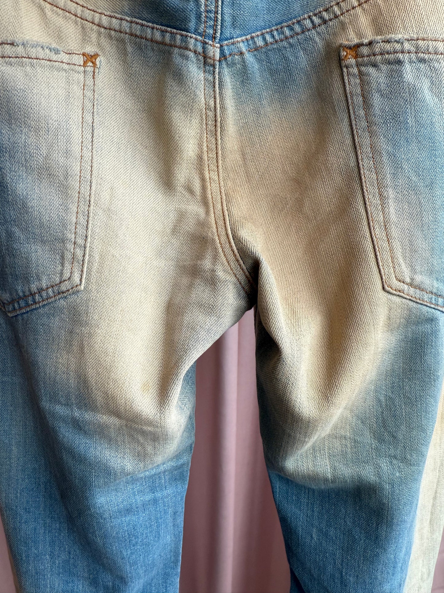 Dolce & Gabbana 2000's Bleached Distressed Denim