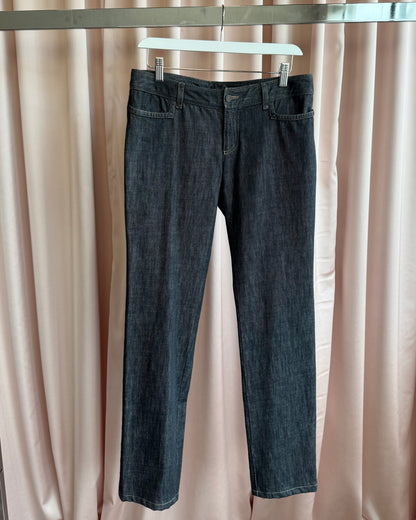 Gucci S/S 2003 Snap Back Dark Wash Slim Cut Denim