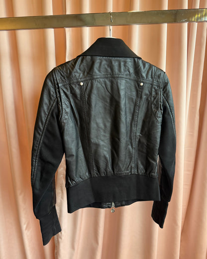 Patrizia Pepe Black Leather Jacket
