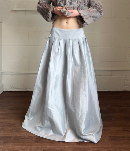 Silver Full Length Skirt