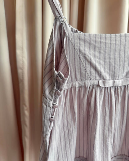 Marc by Marc Jacobs Lilac Pinstriped Gathered Bust Camisole