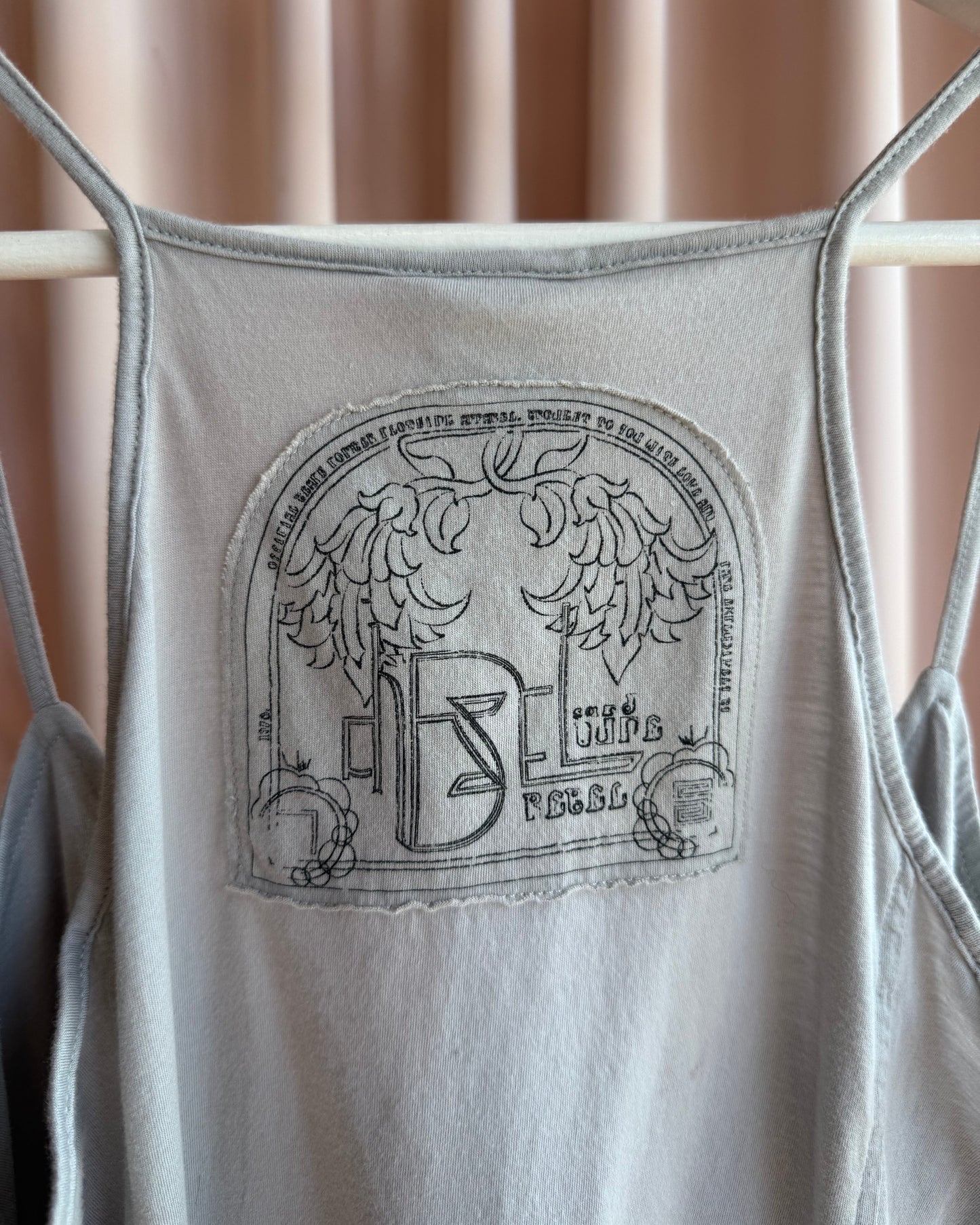 Diesel Light Grey Bell Drawstring Henley Tank Top