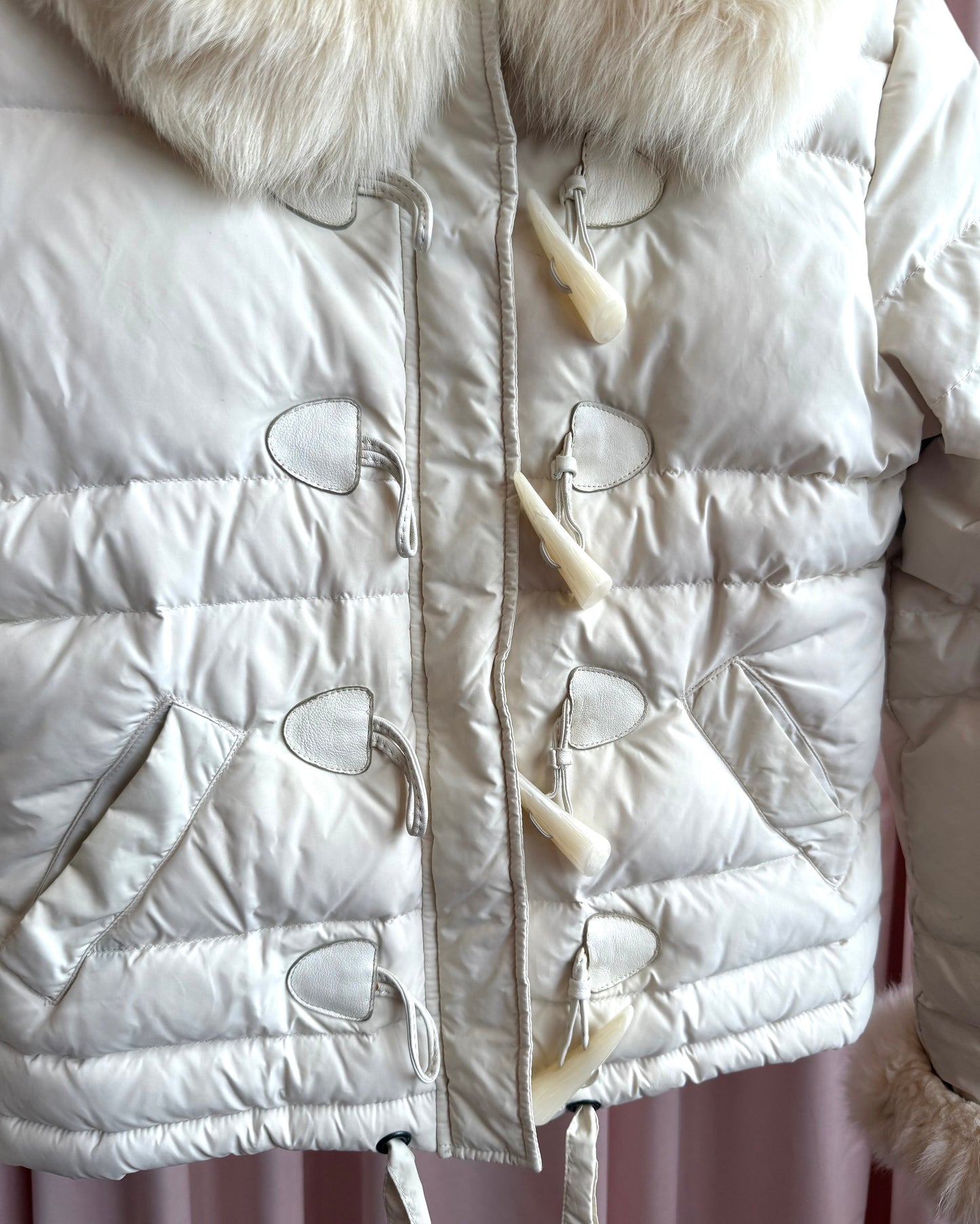 Blugirl by Blumarine Fur Trim Down Puffer Jacket