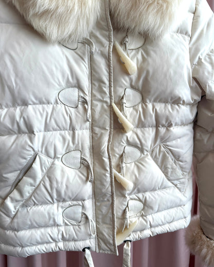 Blugirl by Blumarine Fur Trim Down Puffer Jacket