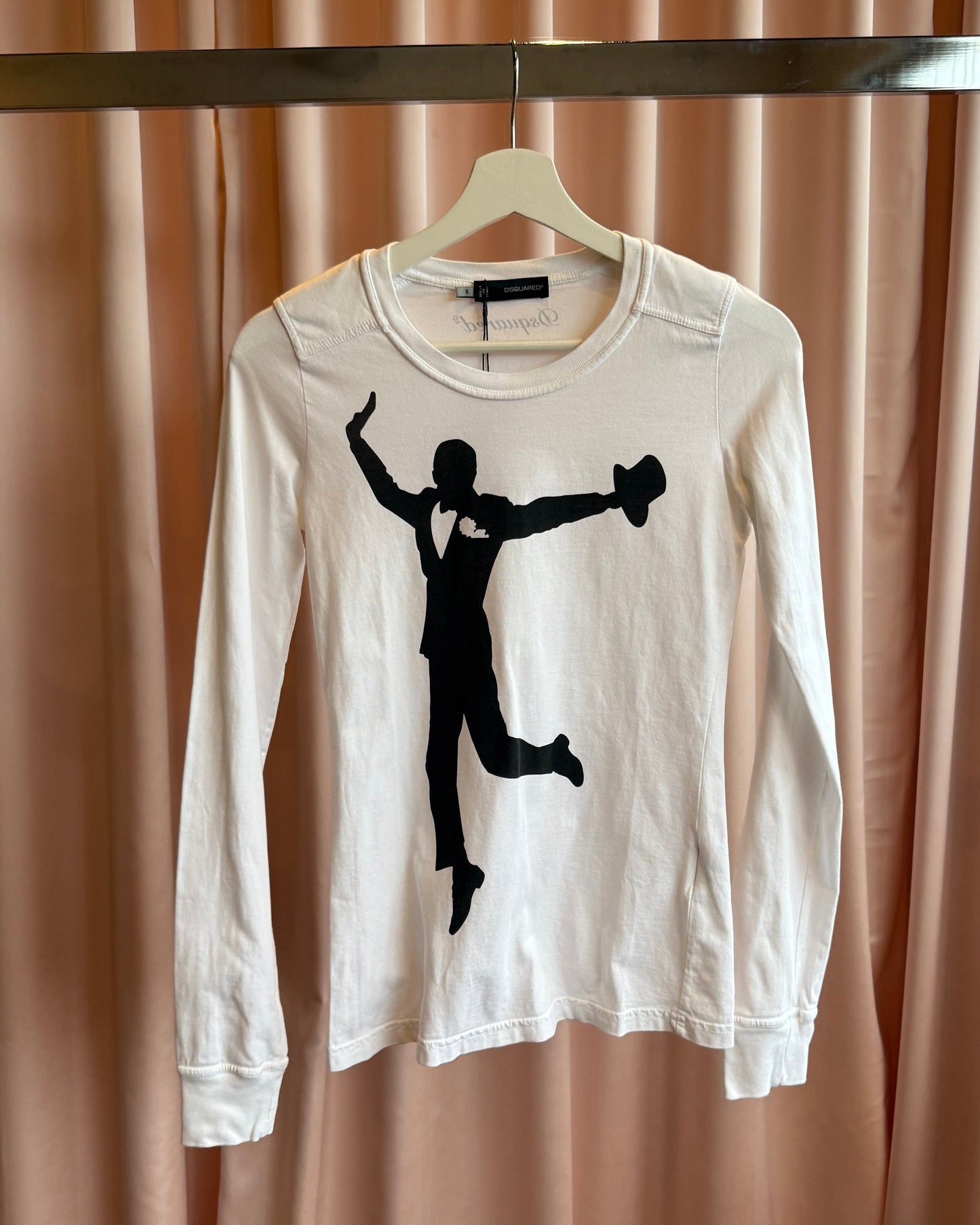Dsquared² F/W 2009 Tap Dancer Graphic Long Sleeve T-Shirt