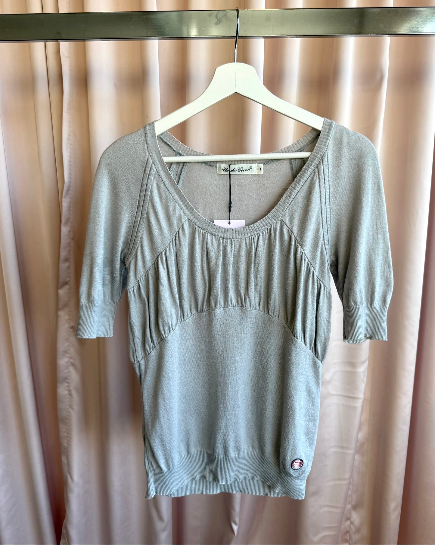 Undercover S/S 2008 "Summer Madness" Grey Knit Short Sleeve Top