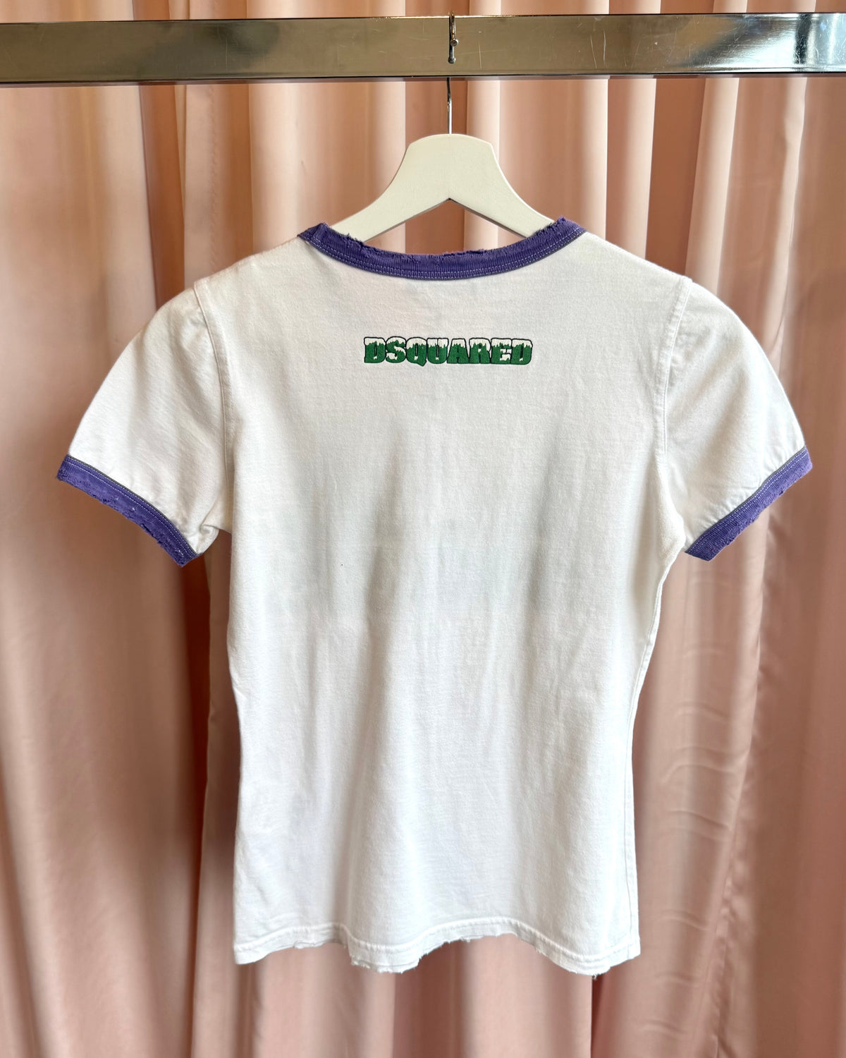 Dsquared² F/W 2004 "Twin Pines" Graphic Ringer T-Shirt