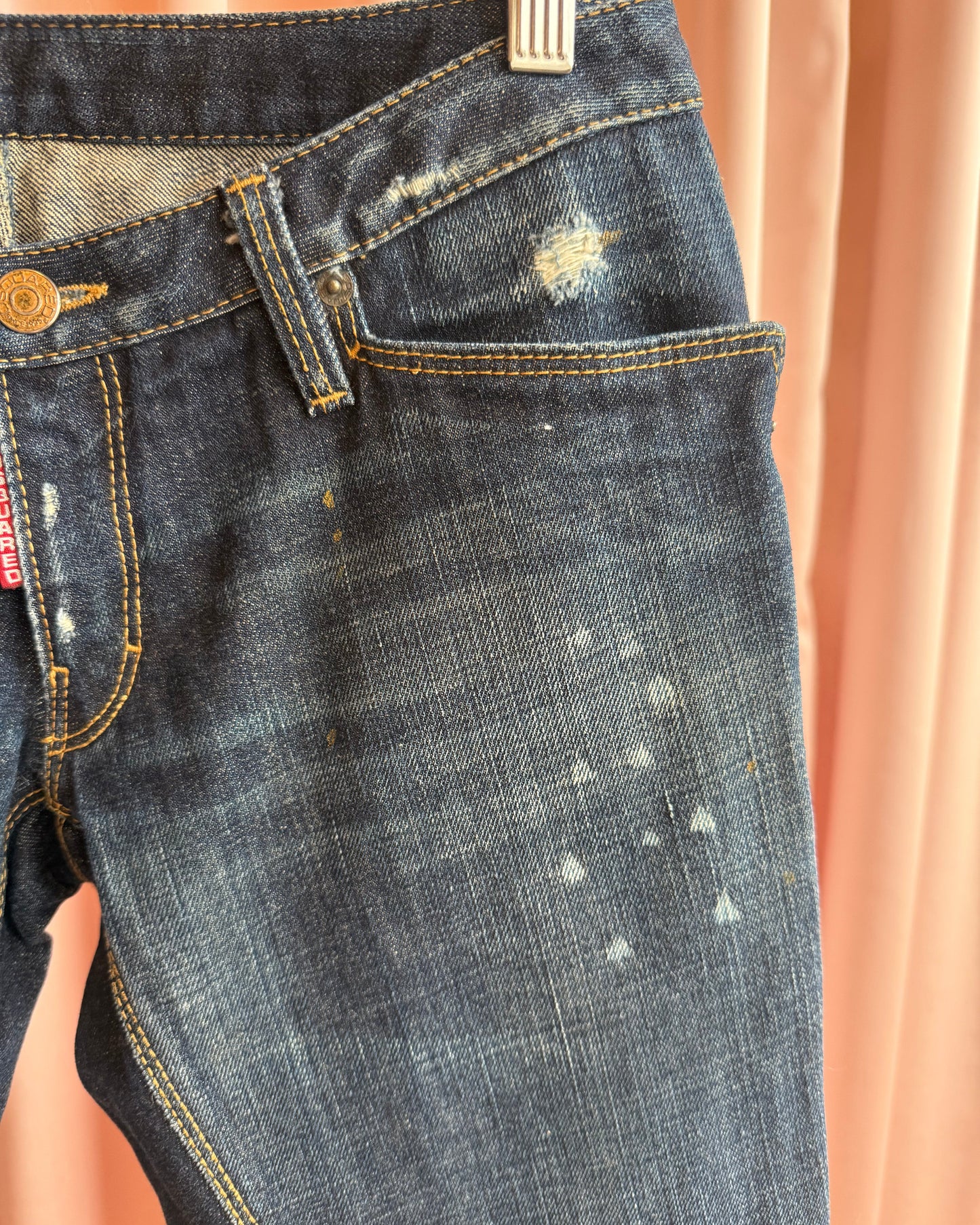 Dsquared² F/W 2007 "Dean & Dan" Buckle Back Low Rise Denim