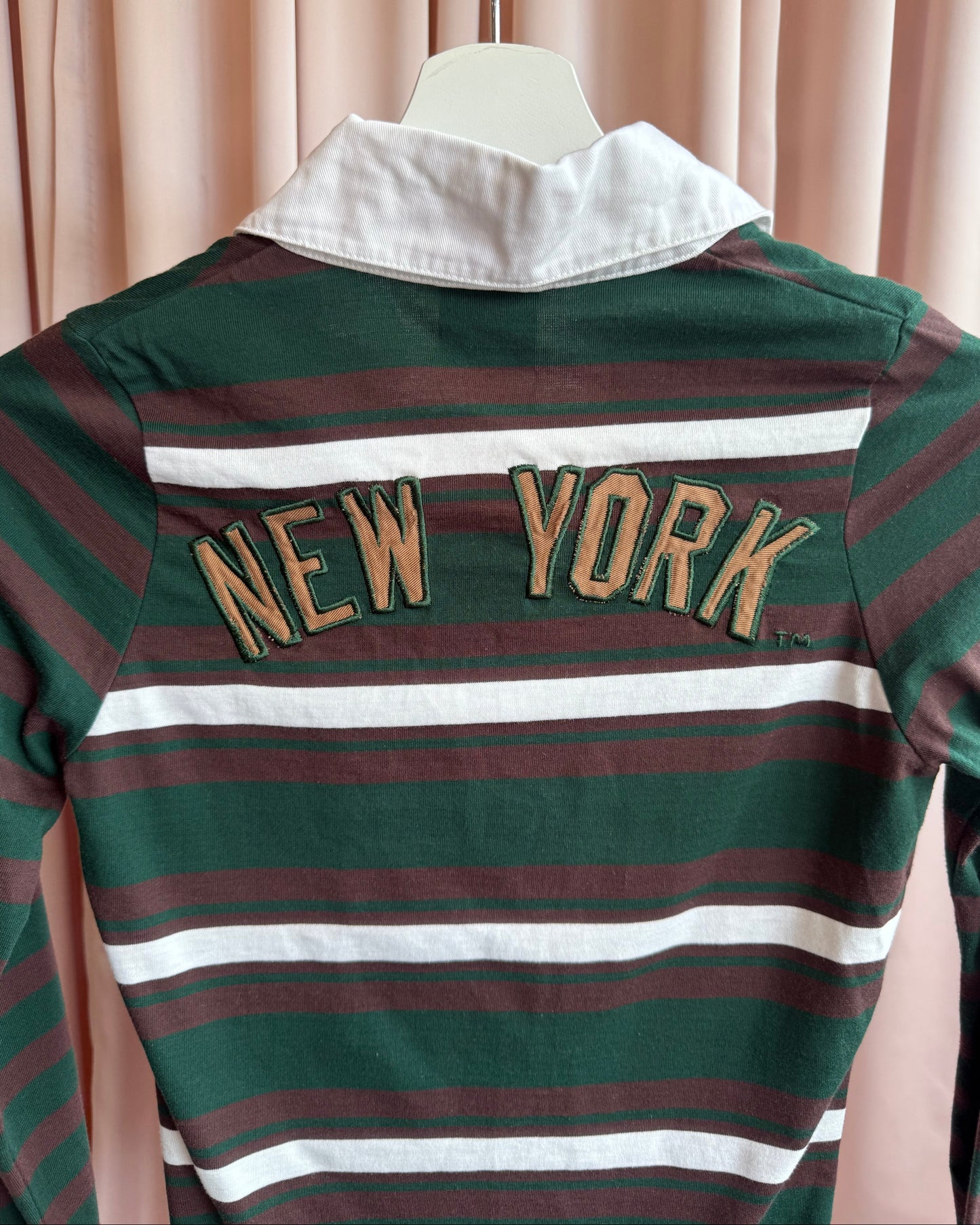 Japanese Brand x NY Yankees Polo Long Sleeve Top