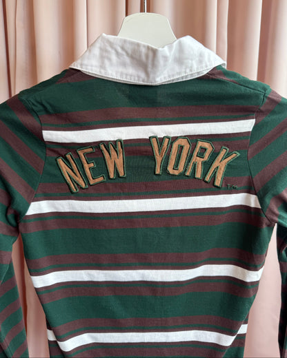 Japanese Brand x NY Yankees Polo Long Sleeve Top