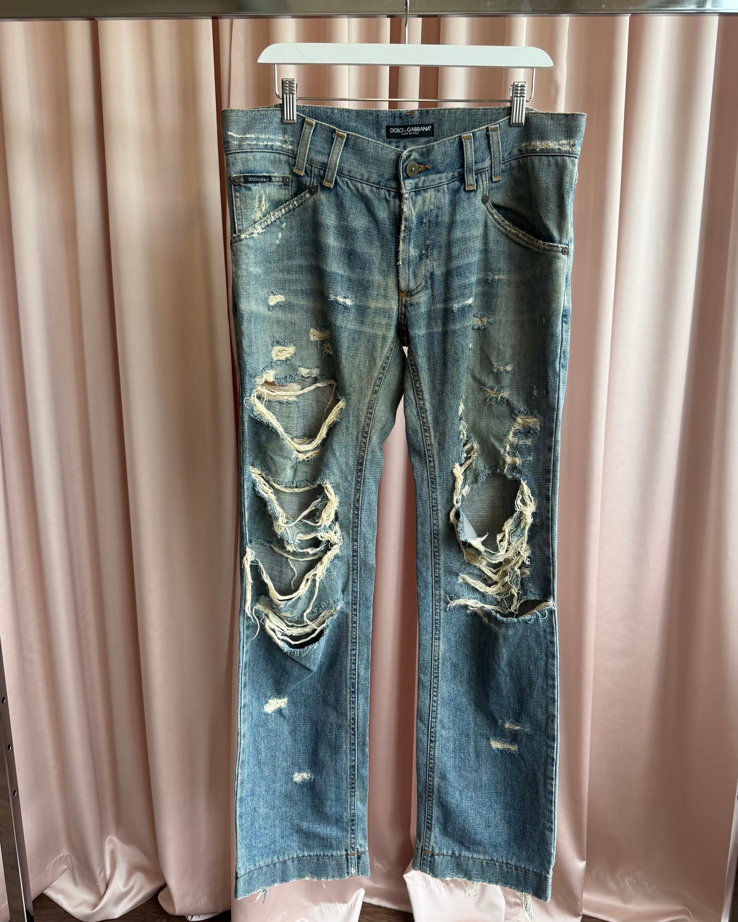 Dolce & Gabbana Ultra Distressed Baggy Denim
