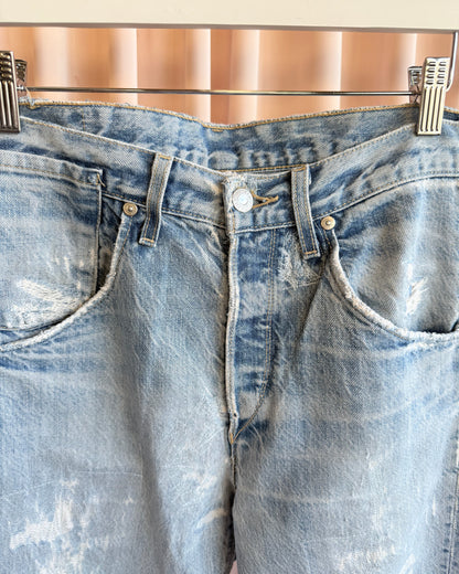 Levi's Engineered Jeans Vintage Distressed Light Wash Denim (30 x 34)