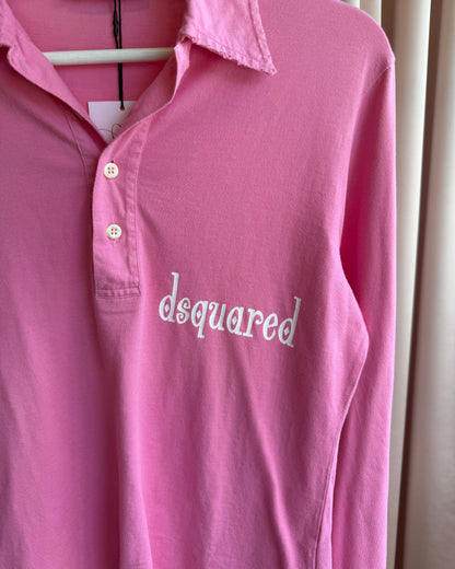 Dsquared² S/S 2005 Runway "Mr. Catenacci" Pink Long Sleeve Polo