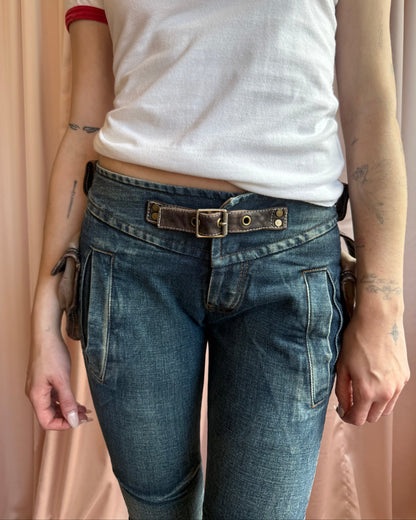 Dsquared² F/W 2004 Cropped Cargo Pocket Denim