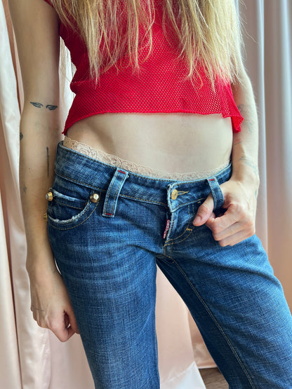Dsquared² F/W 2006 Low Rise Flare Leg Denim