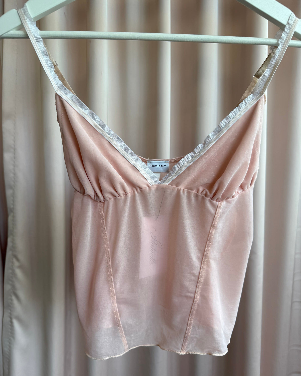 Intimissimi Shimmer Print Blush Pink Camisole Top