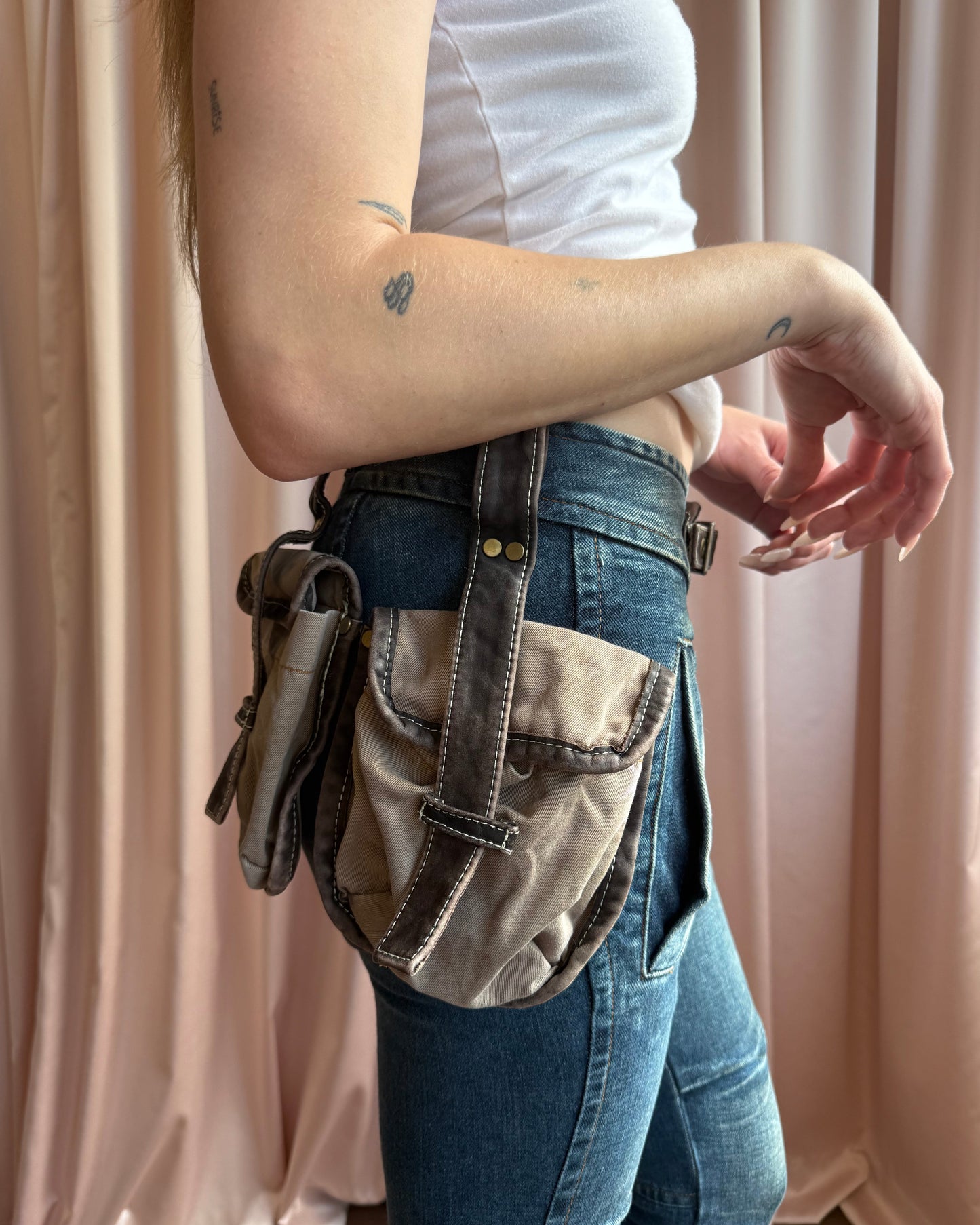 Dsquared² F/W 2004 Cropped Cargo Pocket Denim