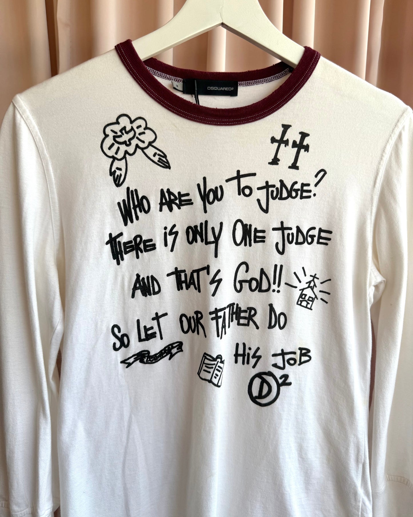 Dsquared² F/W 2005 Graphic Long Sleeve Top