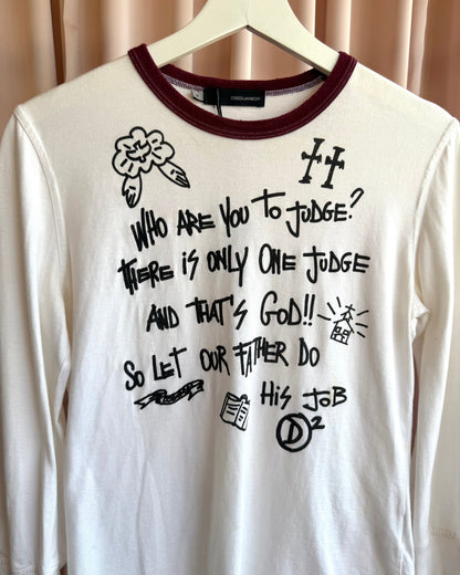 Dsquared² F/W 2005 Graphic Long Sleeve Top