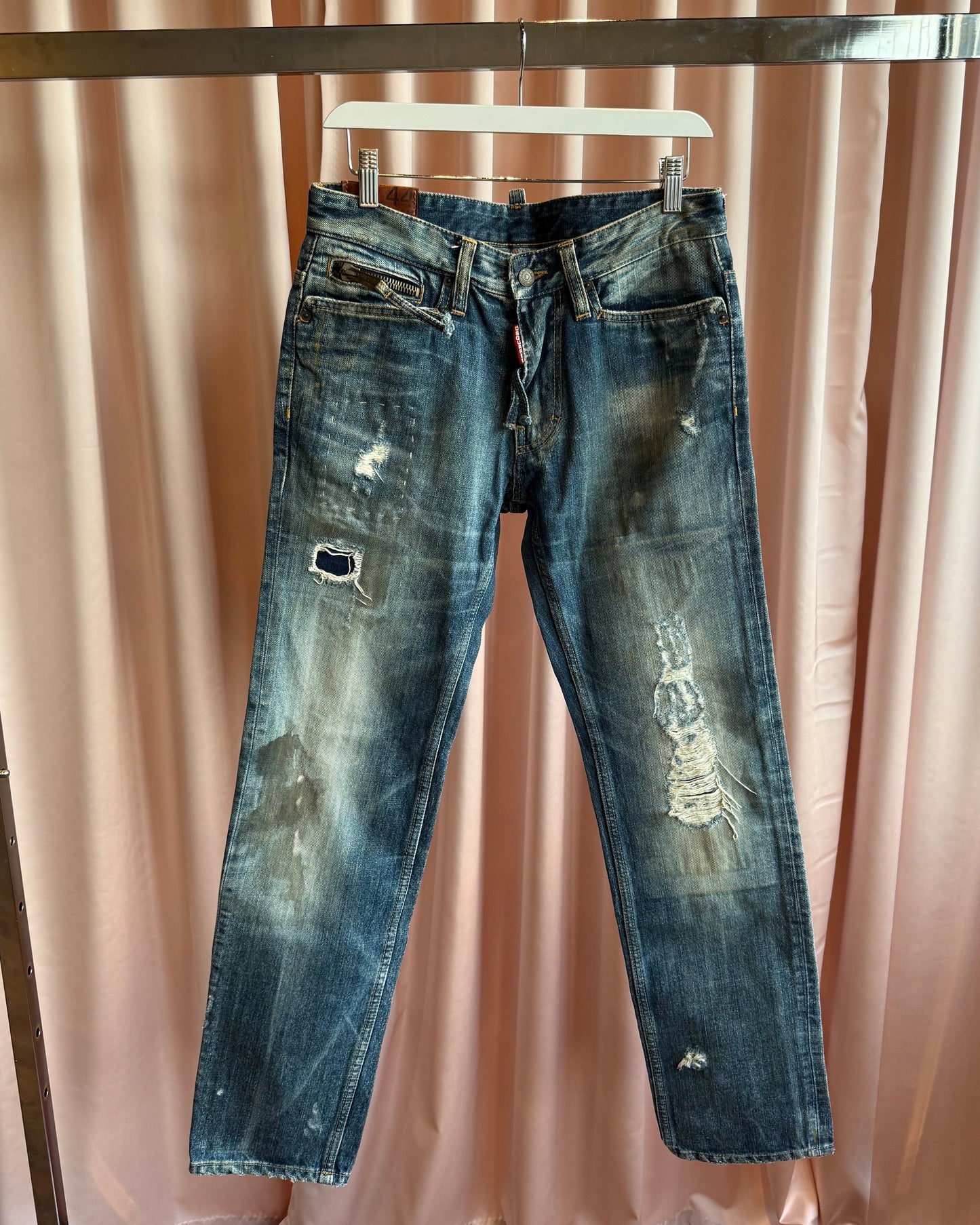 Dsquared² F/W 2007 Distressed Mud Wash Denim