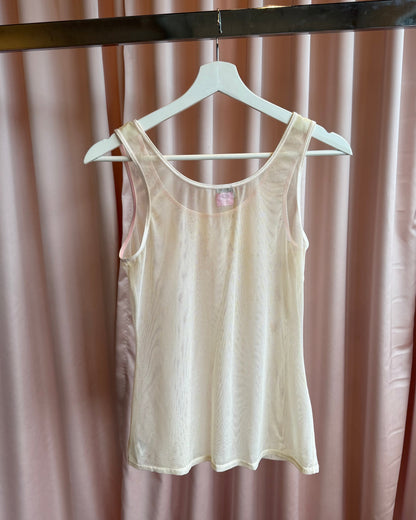 D&G Underwear 2000's "Like a Virgin" Printed Mesh Tank Top