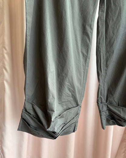 Cop Copine Charcoal Grey Lightweight Cropped Pants