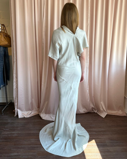Rick Owens S/S 21 Phlegethon Oyster Full Length Dress