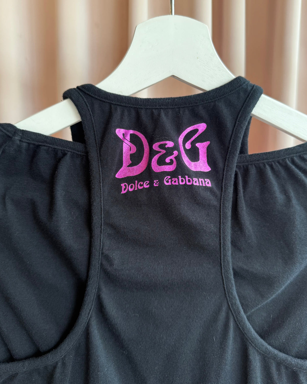 D&G F/W 2003 Marie Antoinette Graphic Black Double Layered Top
