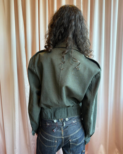 1960's Belgian Army Cropped Military Jacket