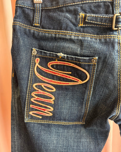 Dsquared² F/W 2007 "Dean & Dan" Buckle Back Low Rise Denim