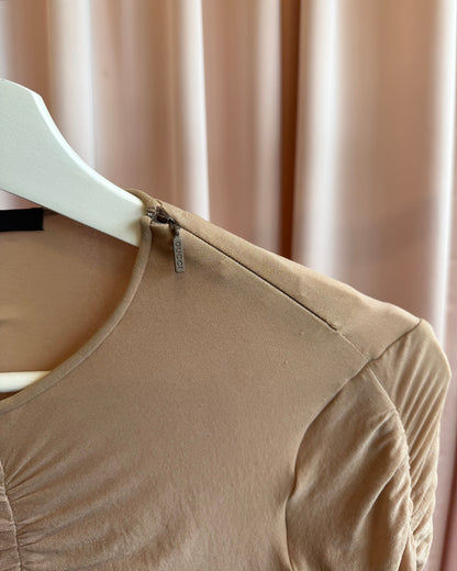 Gucci F/W 1999 by Tom Ford Runway Ruched Long Sleeve Blouse