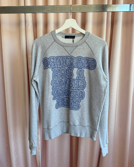 Dsquared² F/W 2005 "Dsquared Has A Friend Named Jesus" Graphic Sweatshirt