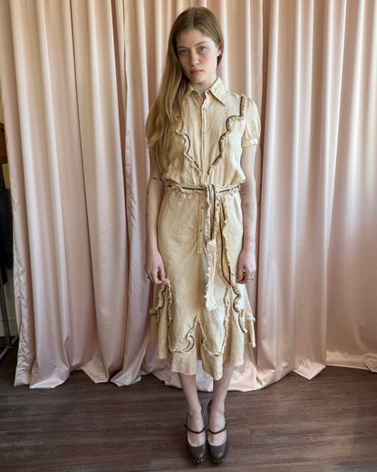 Dsquared² S/S 2006 Runway Western Short Sleeve Shirt Dress