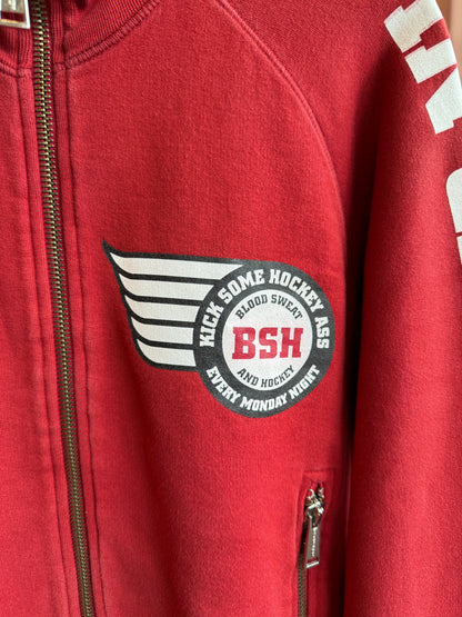 Dsquared² F/W 2004 “Hockey Night" Red Zip Up Sweatshirt