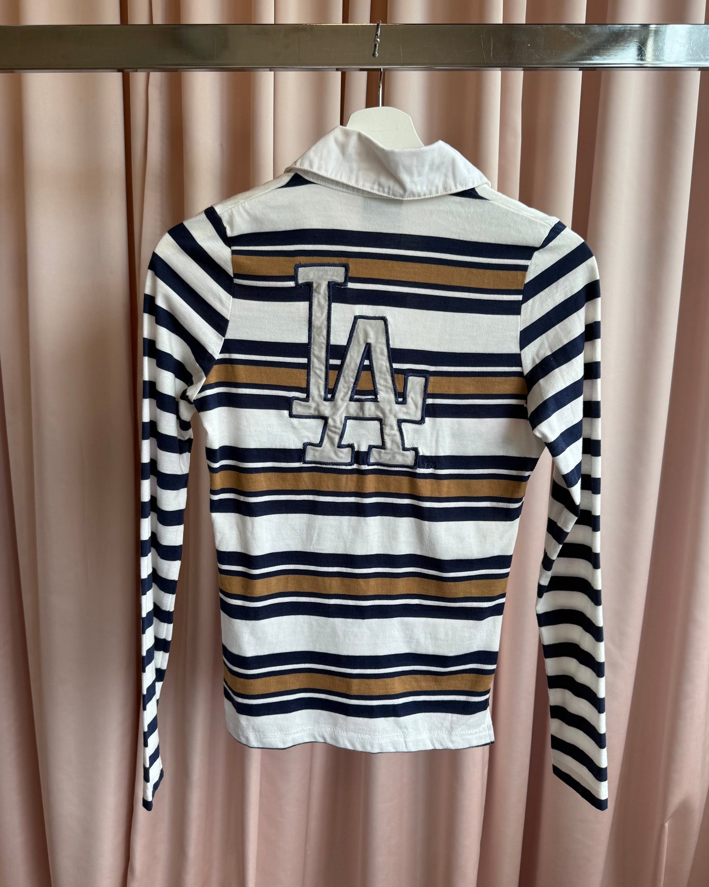 Japanese Brand x LA Dodgers Polo Long Sleeve Top