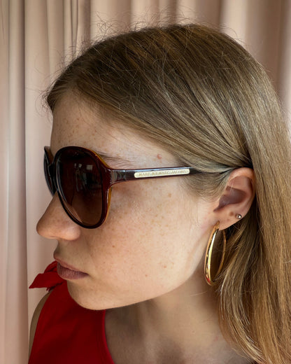 Marc by Marc Jacobs Round Red Sunglasses