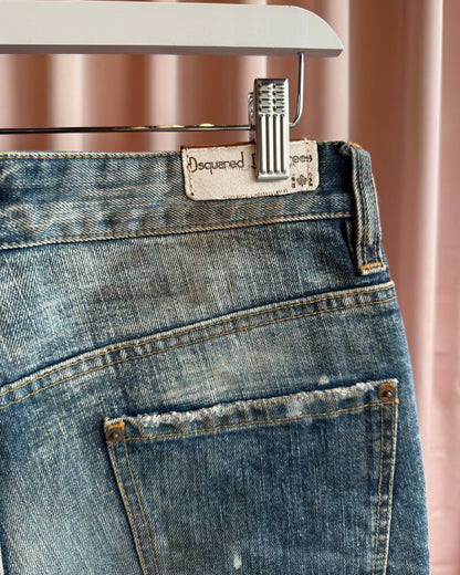 Dsquared² F/W 2007 Distressed Mud Wash Denim