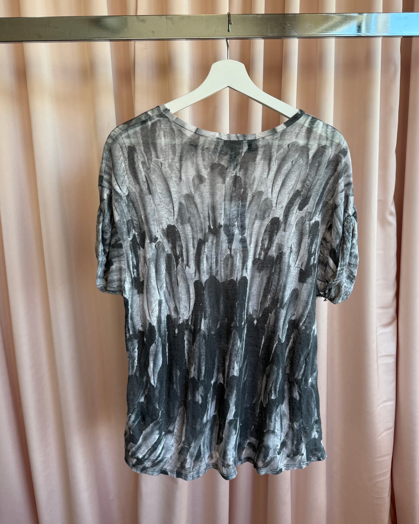 Isabel Marant F/W 2011 Feather Print Linen T-Shirt