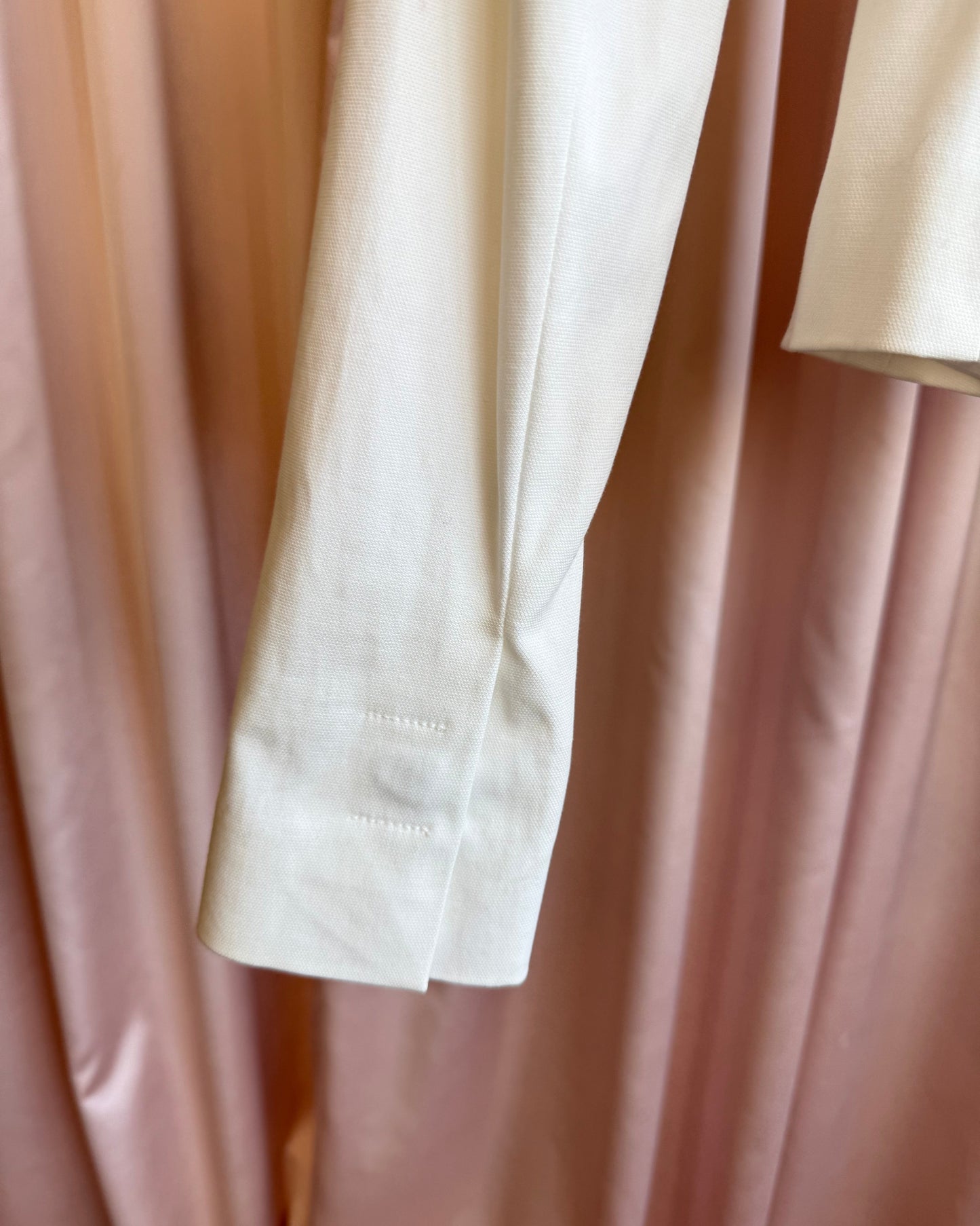 Patrizia Pepe Firenze White Cotton Blend Blazer