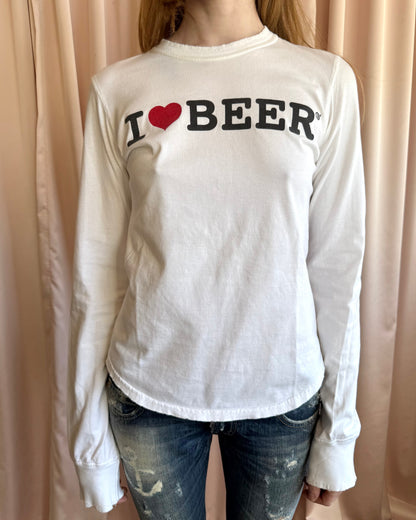 Dsquared² F/W 2004 "I Love Beer" Long Sleeve T-Shirt