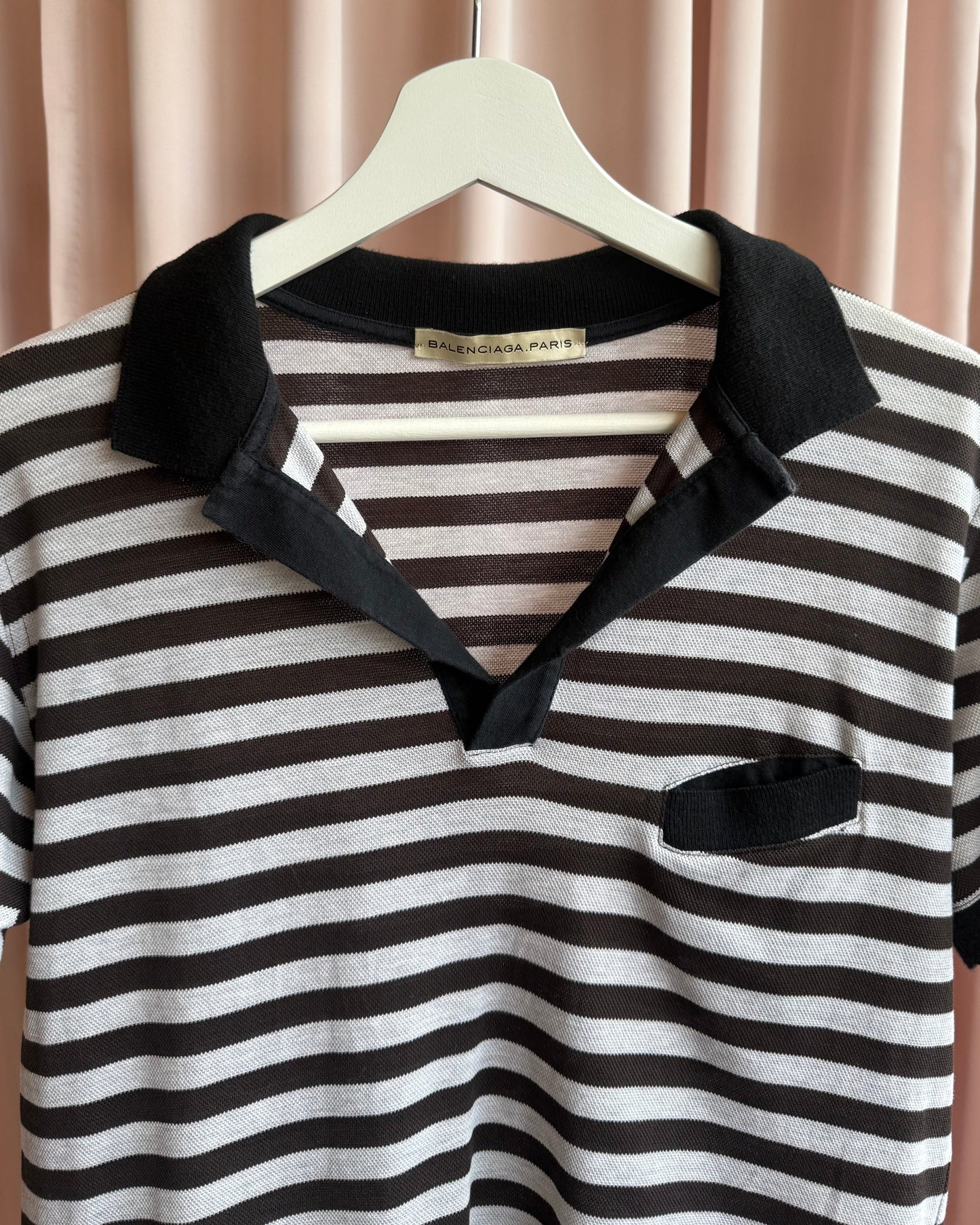 Balenciaga by Nicolas Ghesquière 2006 Striped Polo Shirt