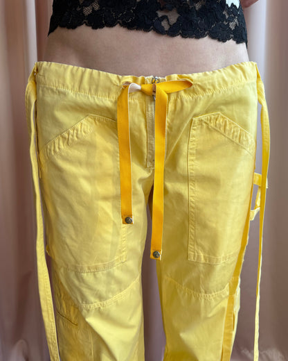 Raid Gauloises Yellow Straight Leg Cargo Pants