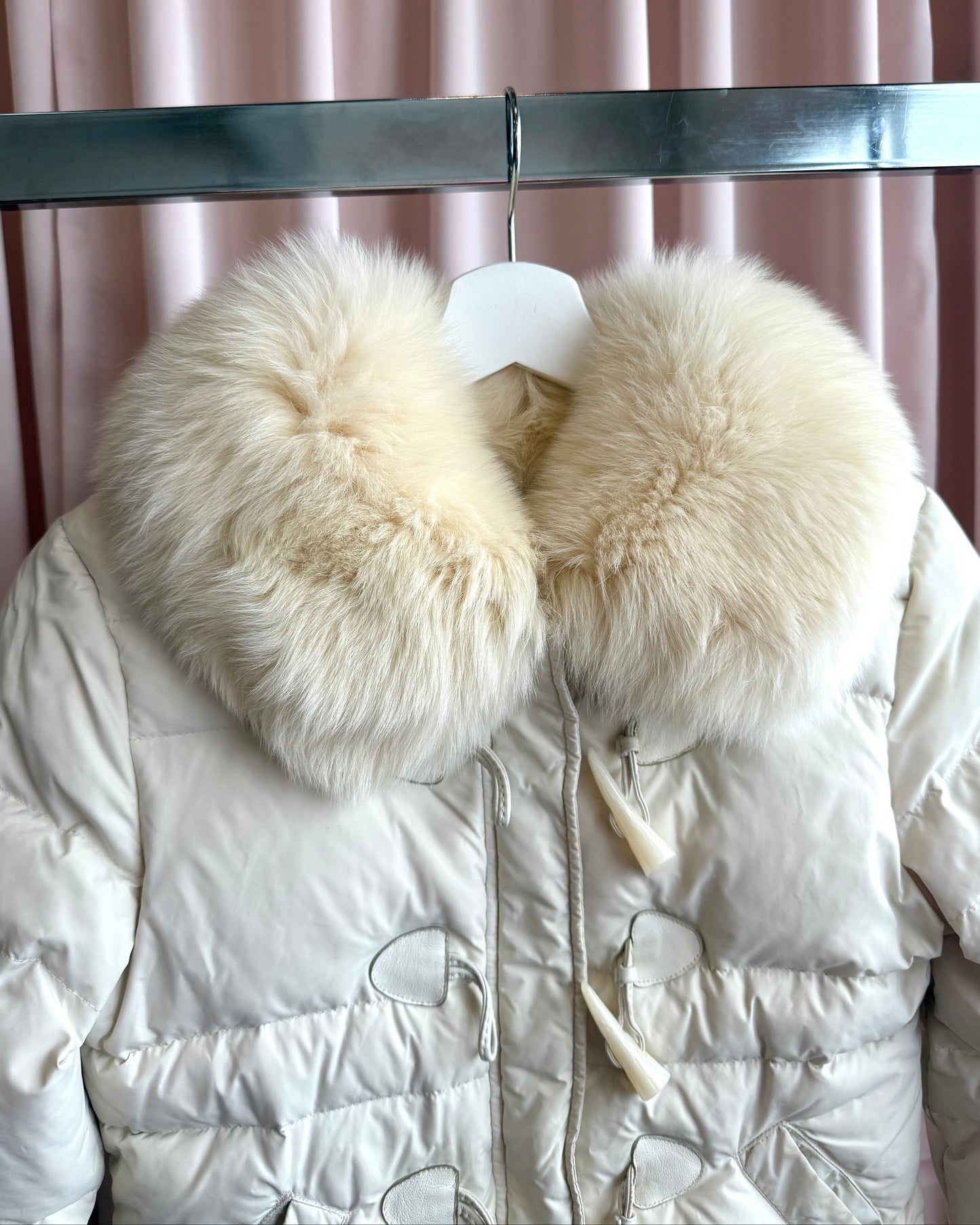 Blugirl by Blumarine Fur Trim Down Puffer Jacket