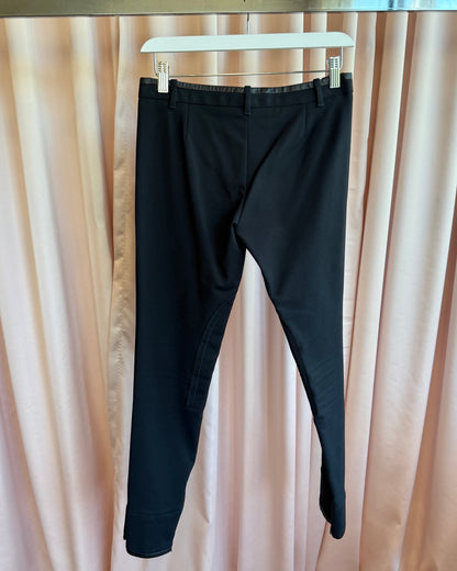 Gucci 2013 Black Equestrian Jodhpur Slim Cut Trousers