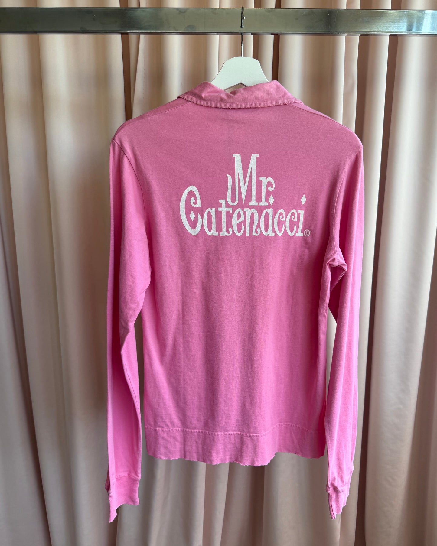 Dsquared² S/S 2005 Runway "Mr. Catenacci" Pink Long Sleeve Polo