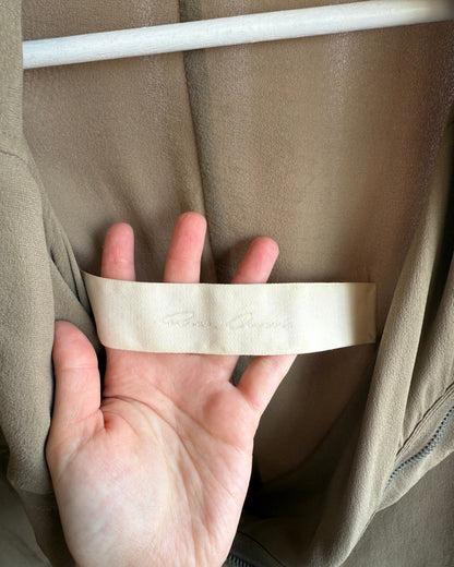 Rick Owens S/S 13 Island Olmar & Mirta Brass Shoulder Silk Jacket