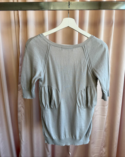 Undercover S/S 2008 "Summer Madness" Grey Knit Short Sleeve Top